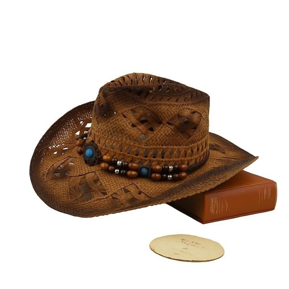 4477 Straw Cowboy Hats and - Breathable UV Protection, Adjustable